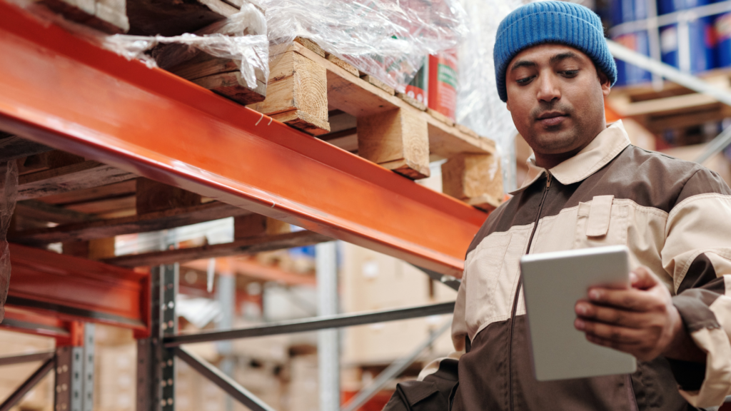 Man working in factory